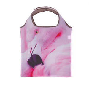 Nakupovalna torba v žepku flamingo