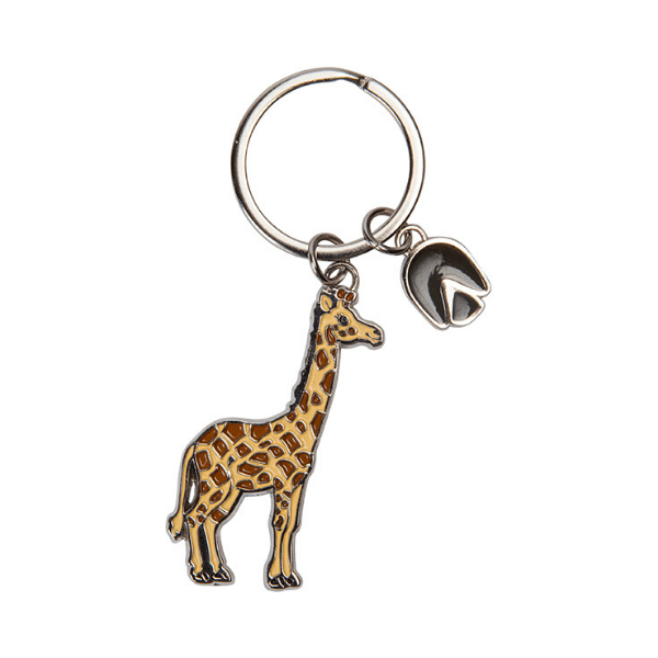 Kovinski obesek za ključe žirafa