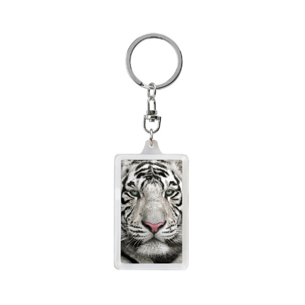 Obesek za ključe 3D beli tiger
